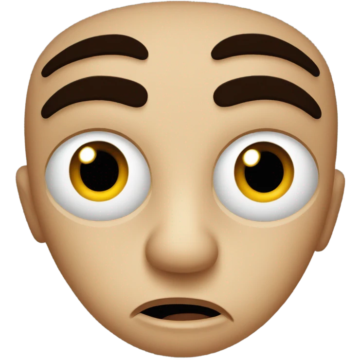 Scared face emoji