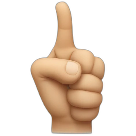 pointing finger emoji