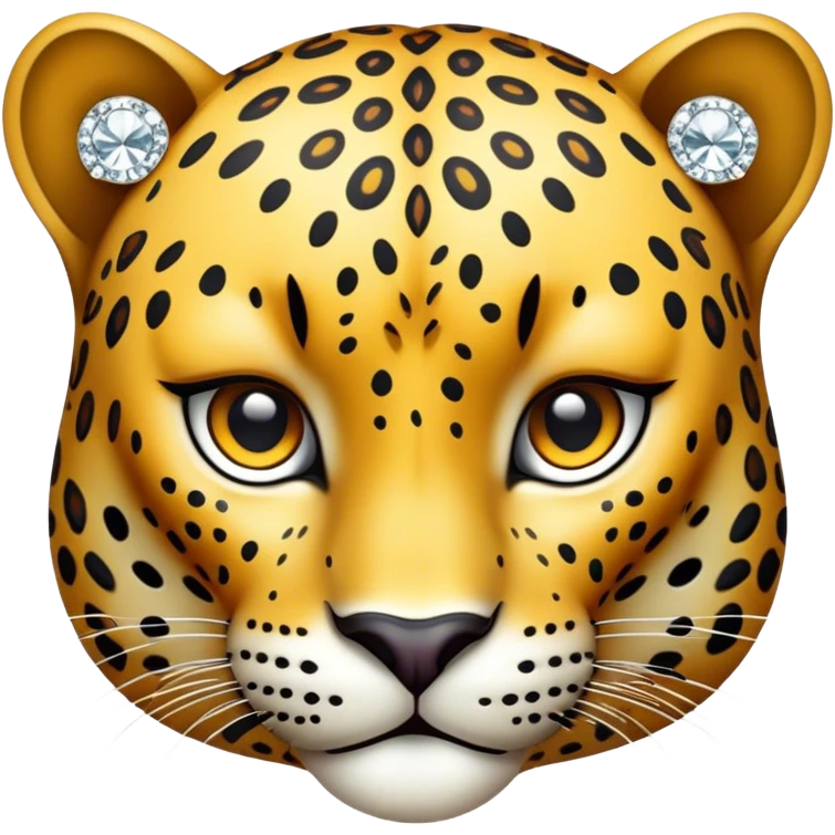 leopard and bling  emoji