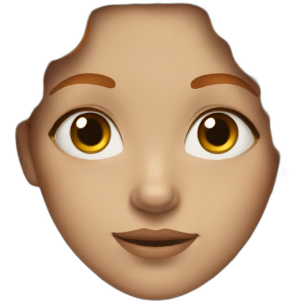woman with wavy ginger hair, grey eyes emoji