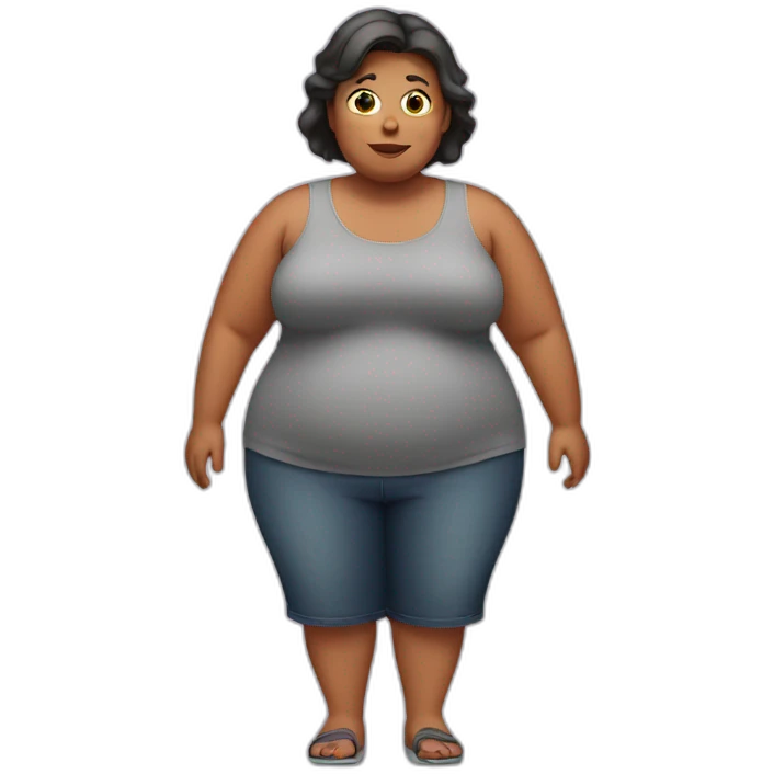 Obese woman emoji