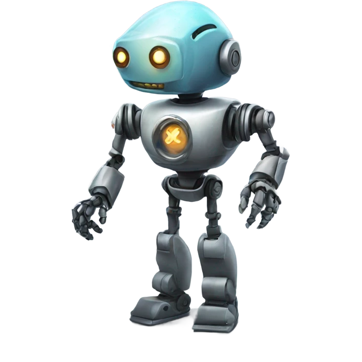 robot and magic emoji