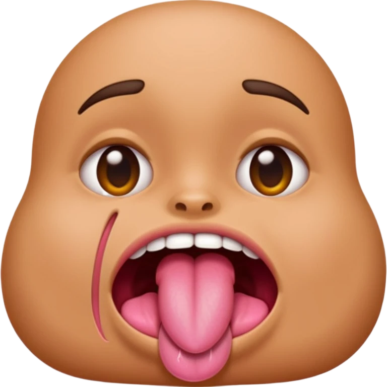 make tongue longer emoji