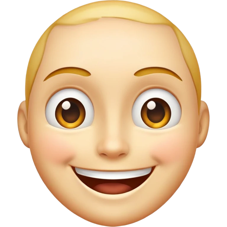 big smiling face, simple and inviting emoji
