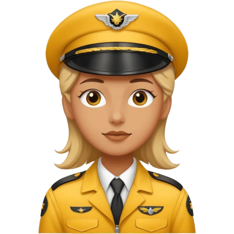 Yellow vintage pilot emoji