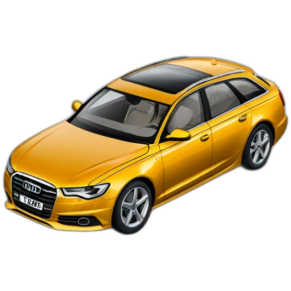 car audi a6 emoji