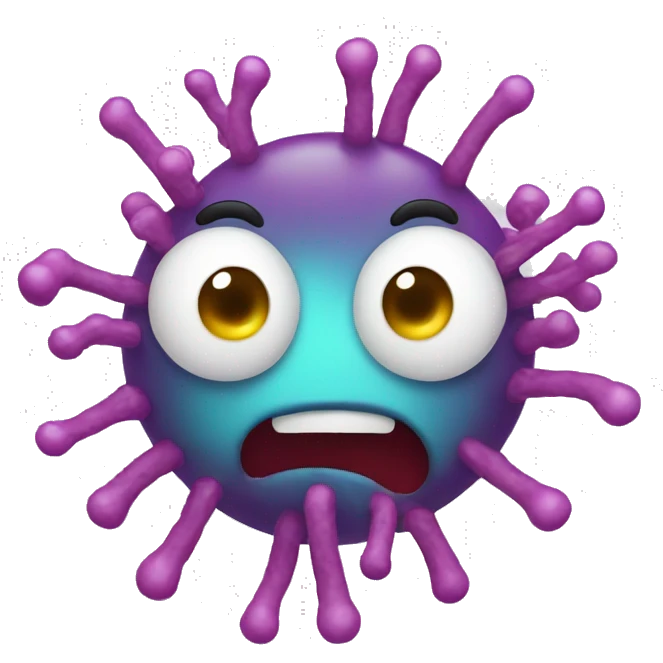 with bacteria emoji