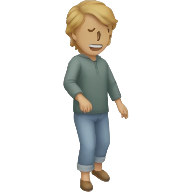 Nabitara tumbada en el suelo convulcionando emoji