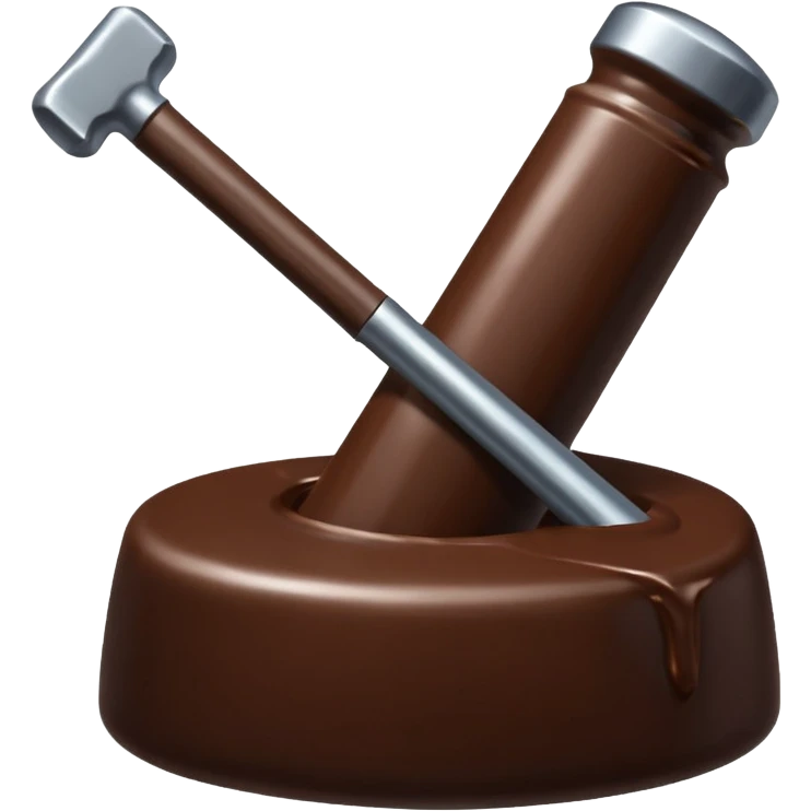 Chocolate Tool like hammer  emoji