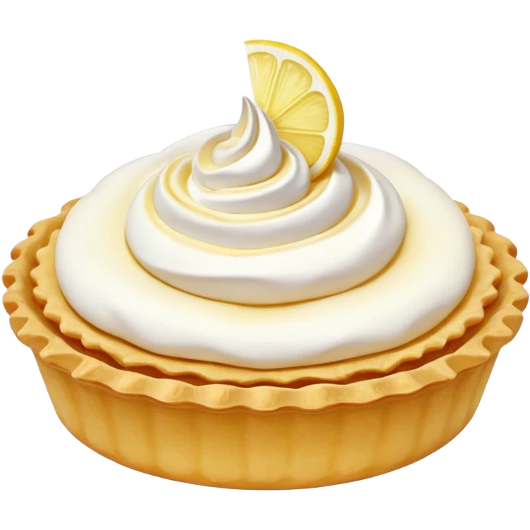 Lemon tartlet with meringue on top emoji
