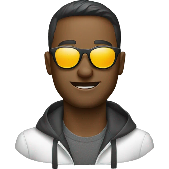 graphic designer with sunglasess emoji