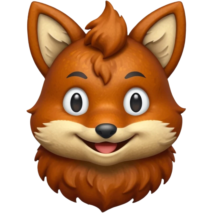 the 💩 emoji crossed with the gitlab fox logo emoji