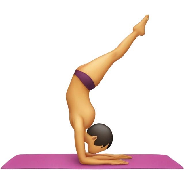 yoga headstand emoji