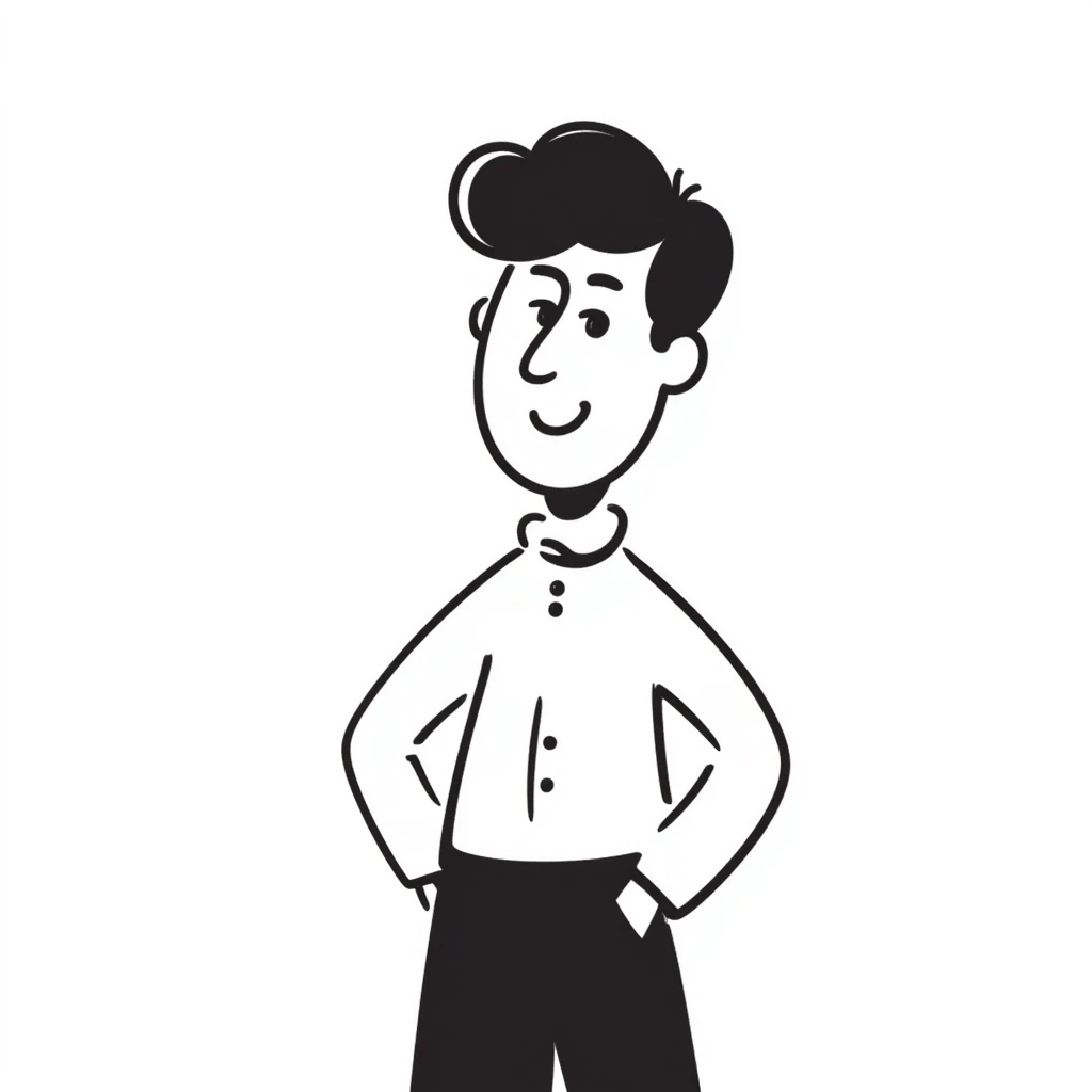 hand-drawn doodle style Braden emoji