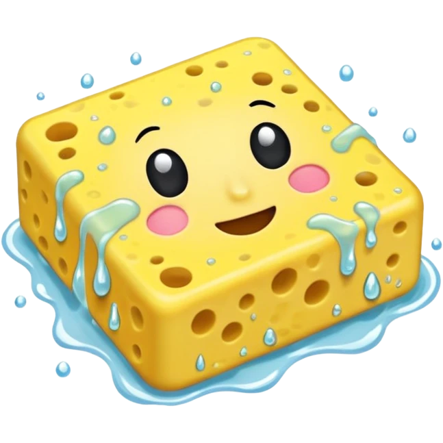 sponge with soap emoji