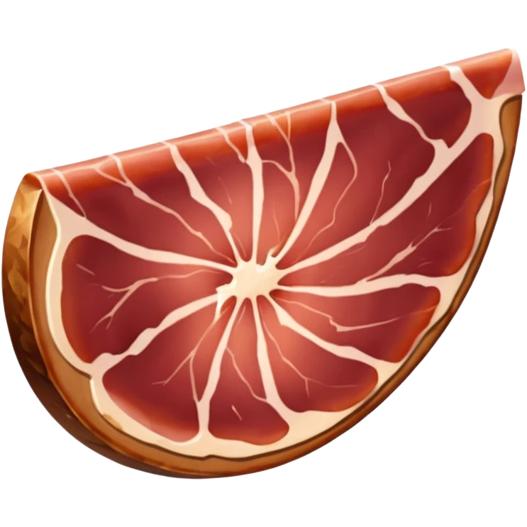 Una loncha de jamón ibérico bellota emoji