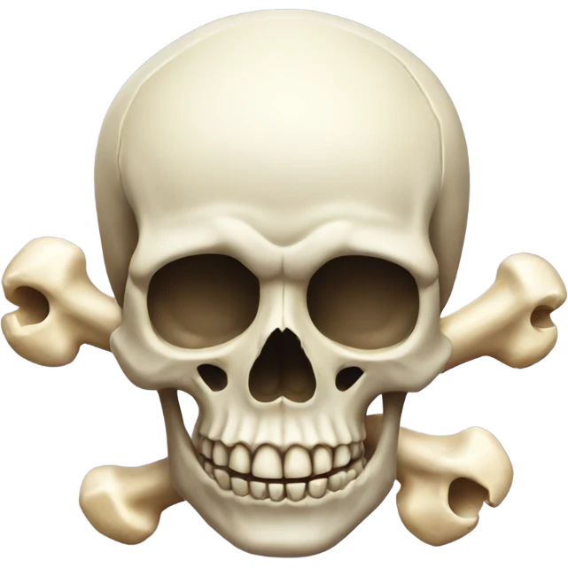 Skull with a bone emoji