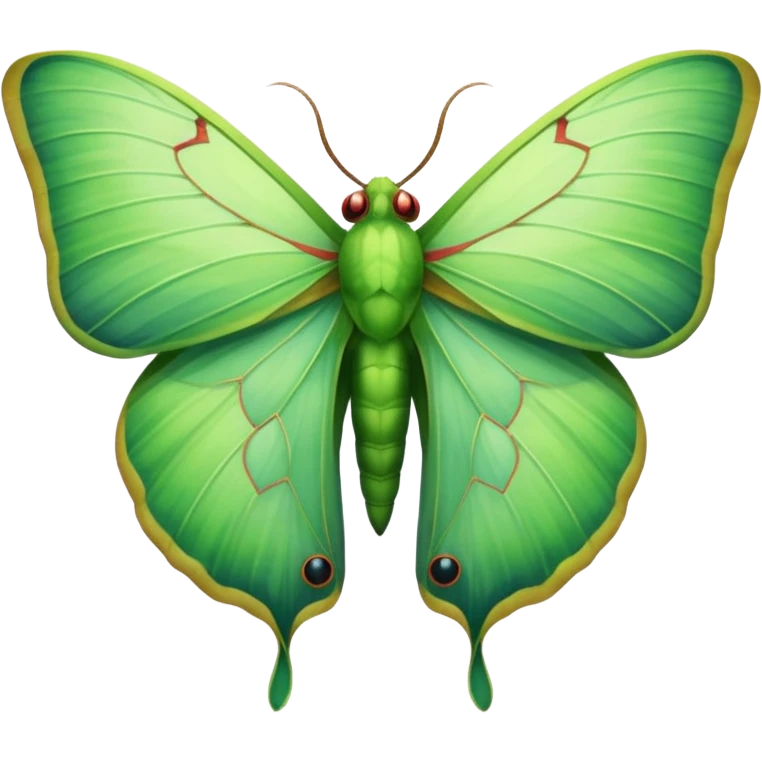 Luna moth emoji