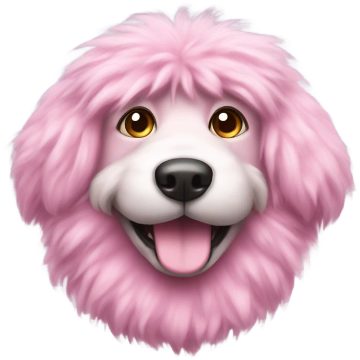 pink dog emoji