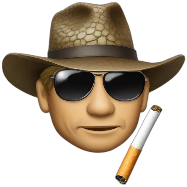 Crocodile Dundee cigarette emoji