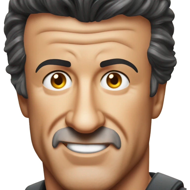sylvester stallone smirking emoji