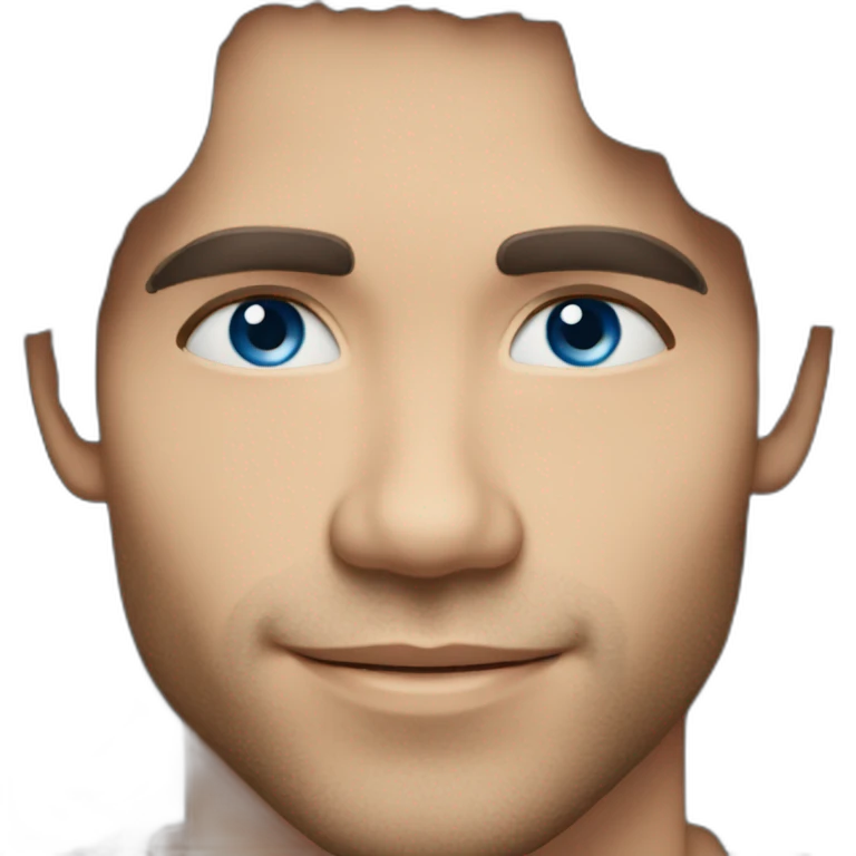 Latino version of James marsden younger with blue eyes emoji