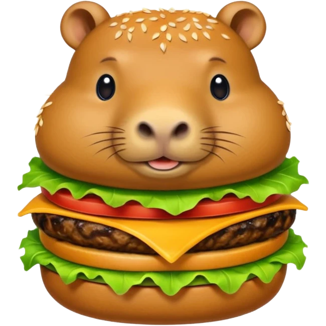 capybara burger emoji