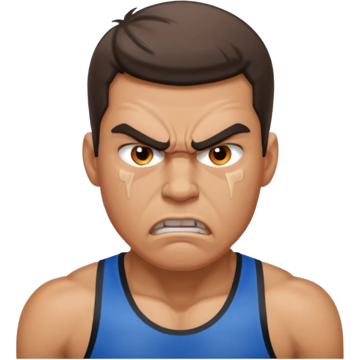 angry athleteperson emoji