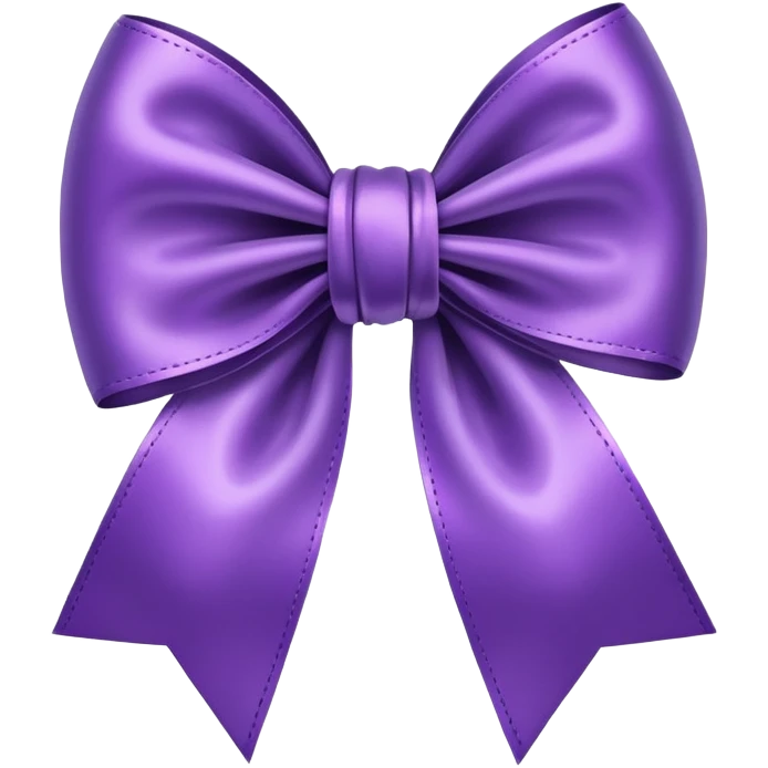 Purple bow emoji
