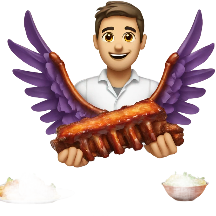  Rack of ribs and wings emoji