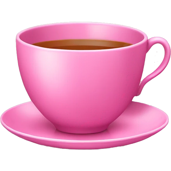 Pink tea cup emoji