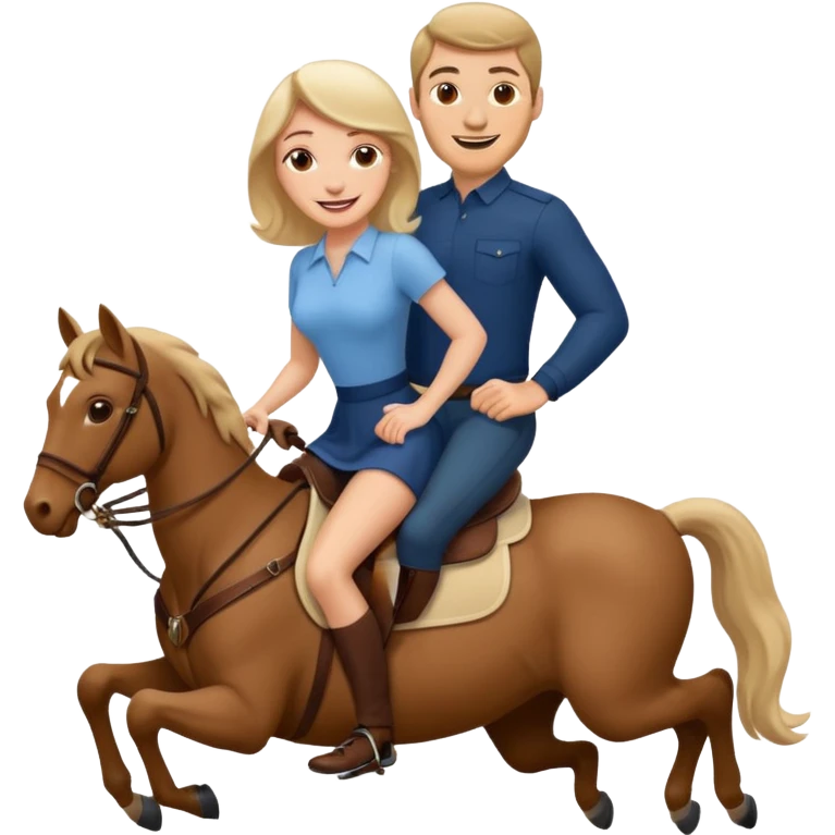 a white woman having vaginal sex by riding a man emoji