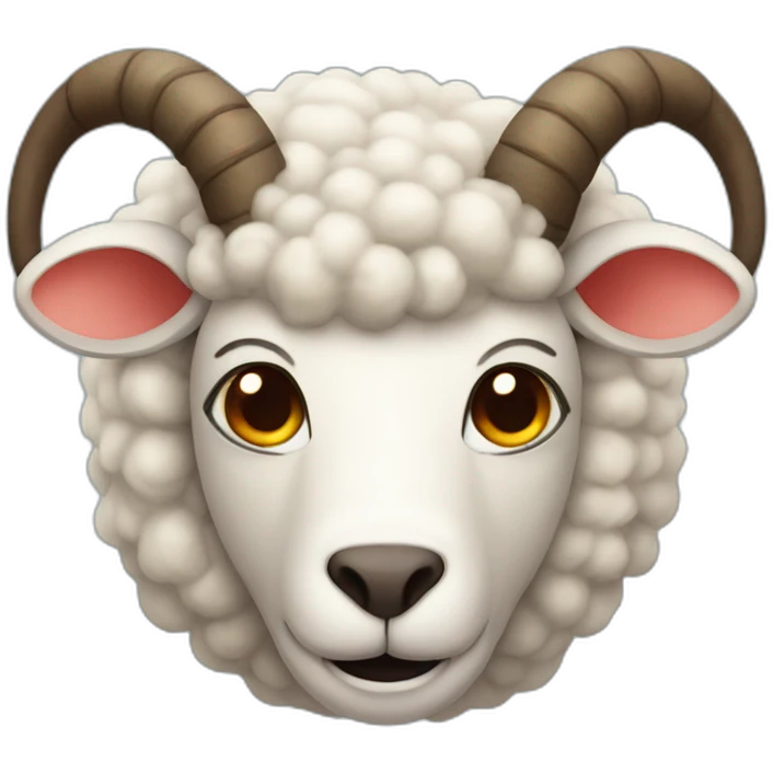 Sheep devil horns emoji