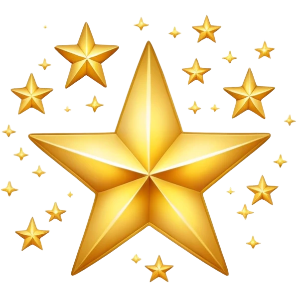 Golden stars emoji