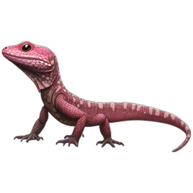tegu lizard pink emoji