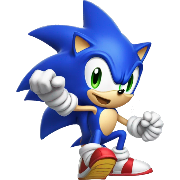 Sonic - mewing emoji