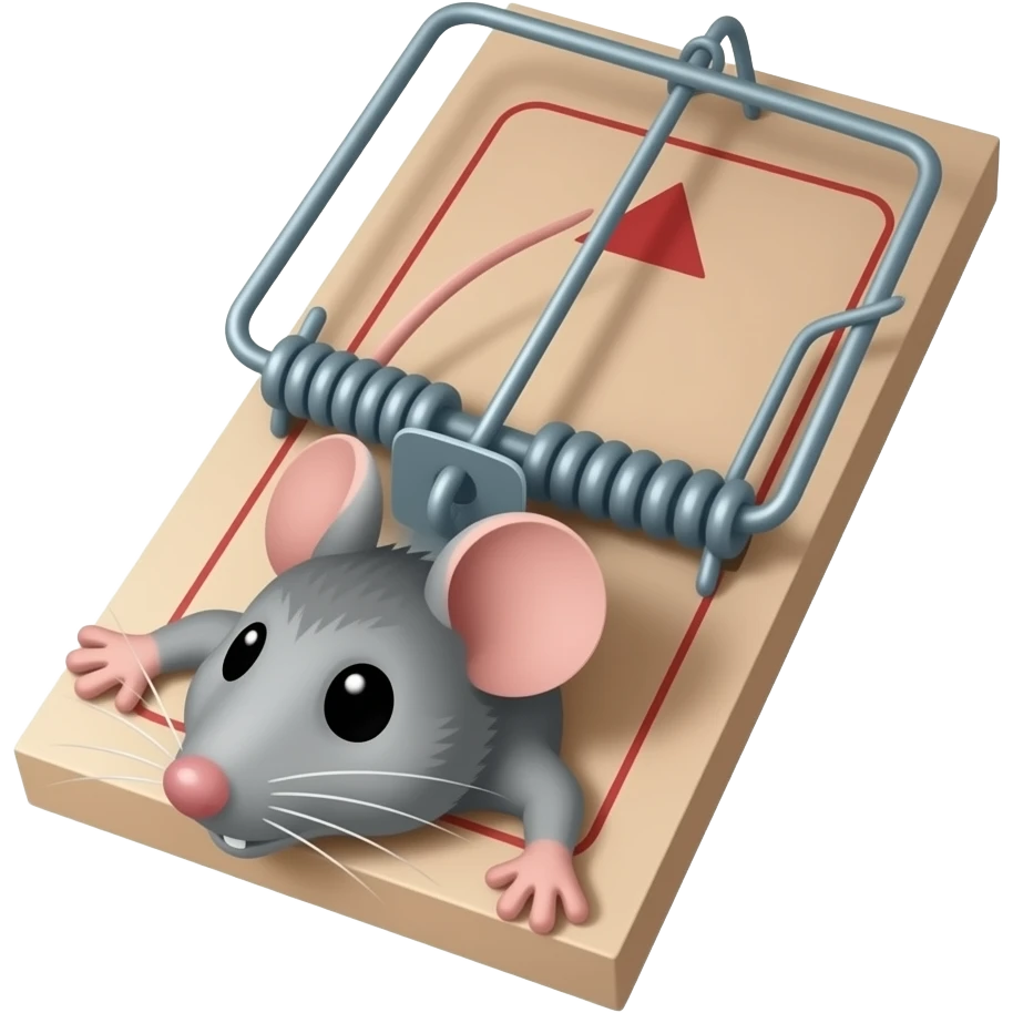 mousetrap snapping emoji