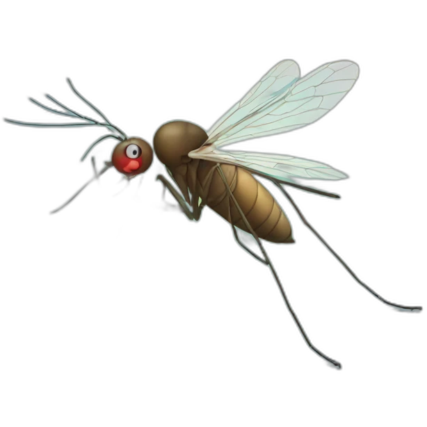 Mosquito character emoji