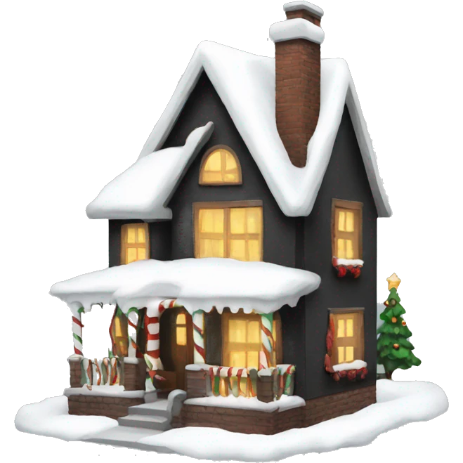 Christmas house emoji