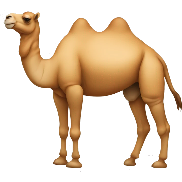 make a camel shaped like triangle emoji