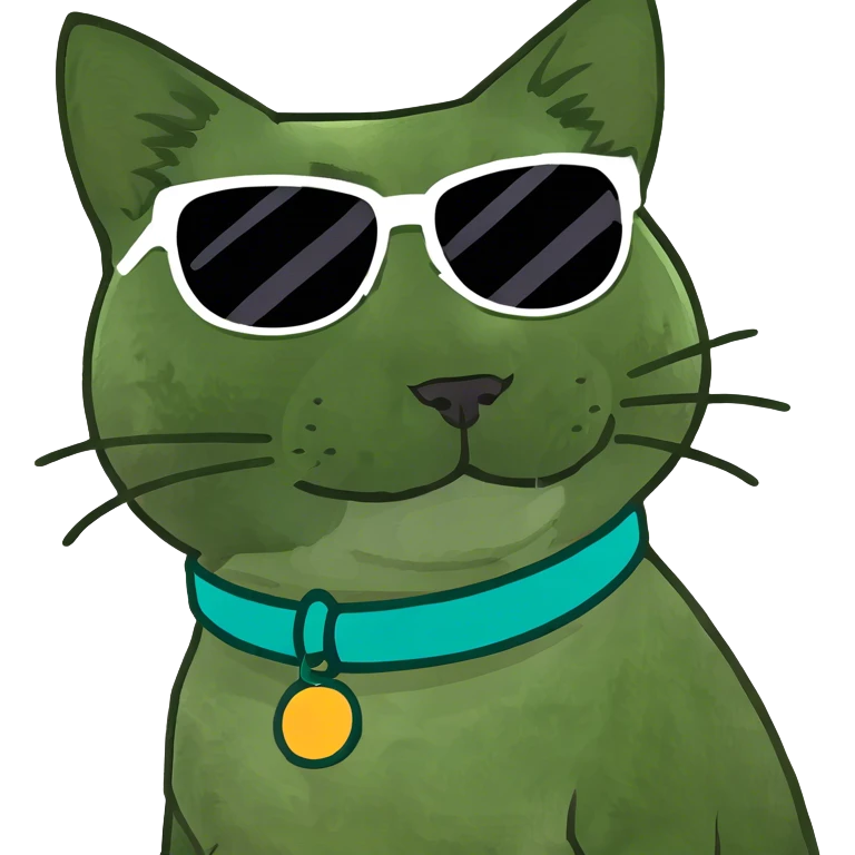 Cat with sunglasses emoji