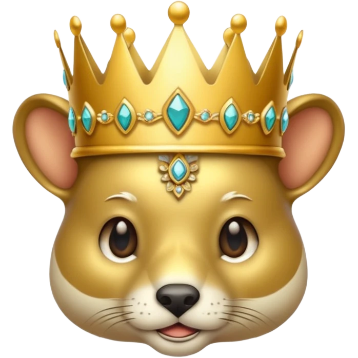 animal avec couronne emoji