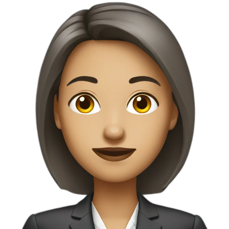 female financial consultant white emoji