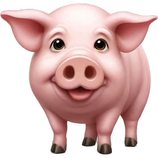 pig with ukraine flag emoji