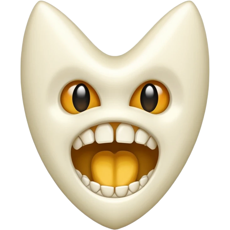 Sharp fang tooth only emoji