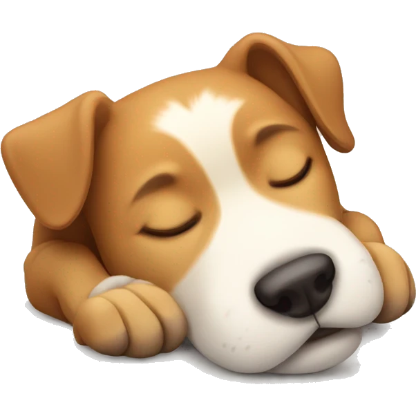 Dog sleeping emoji