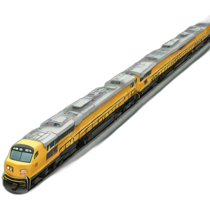 Long train emoji