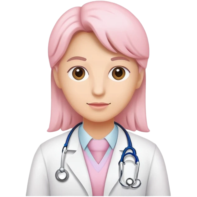 light pink doctor identification emoji