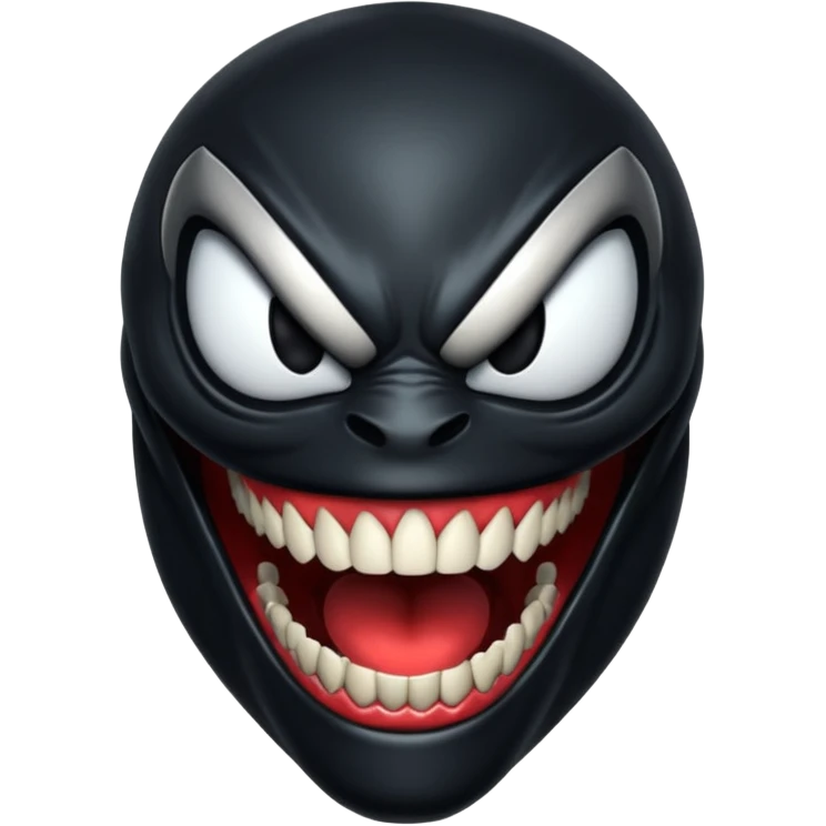 Venom symbiote smiling (smaller) emoji