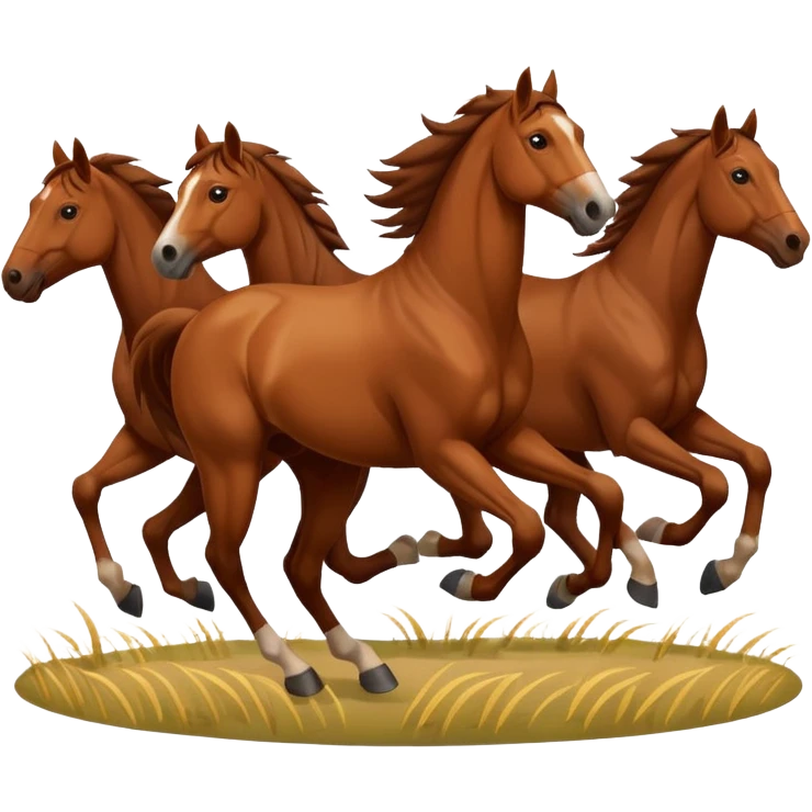 Hundred horses emoji